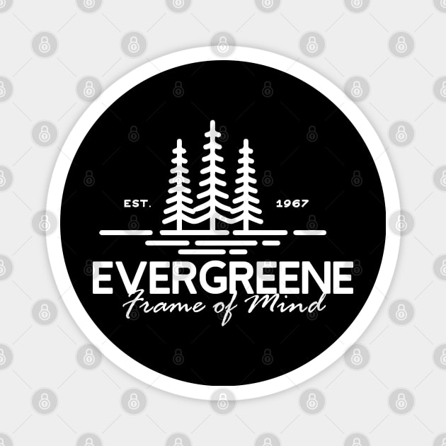evergreene - White Logo Magnet by EverGreene